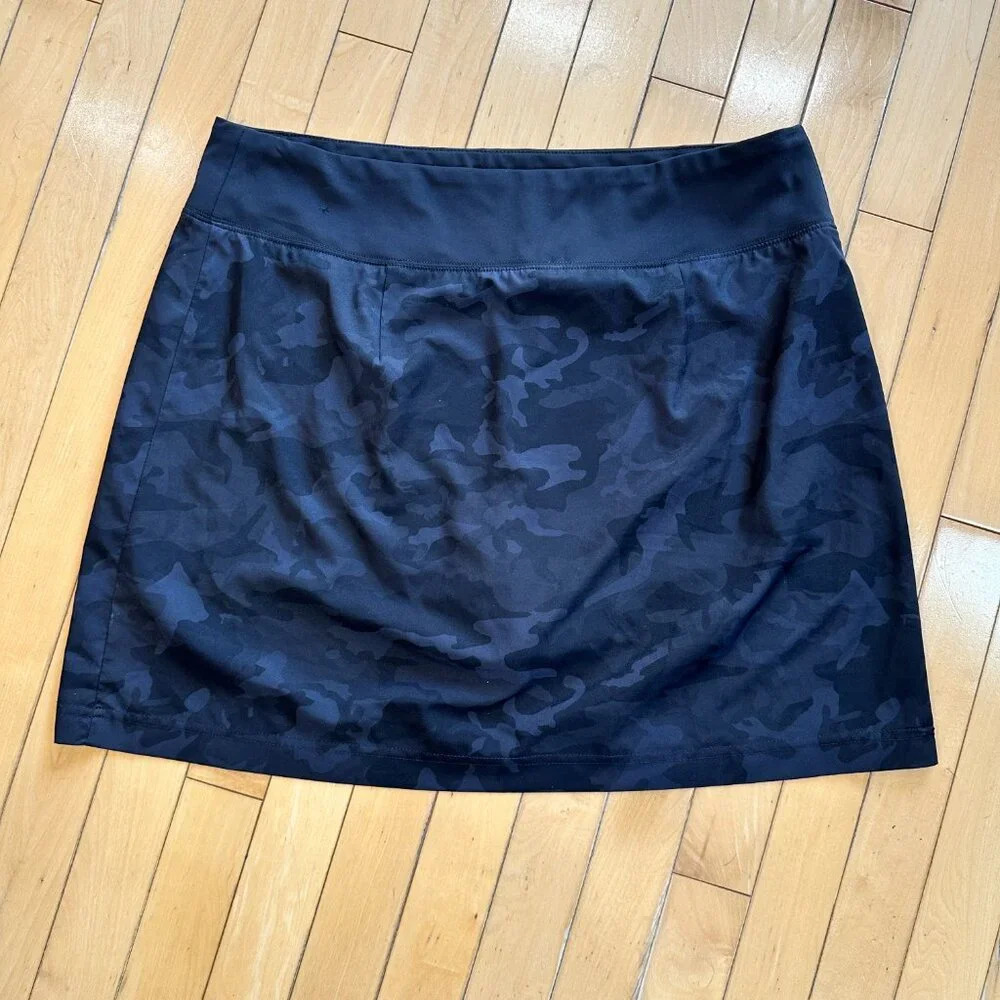 MAISON D'AMELIE Black Camo Print Skort Golf Pickleball Skirt - large - Picture 6 of 8